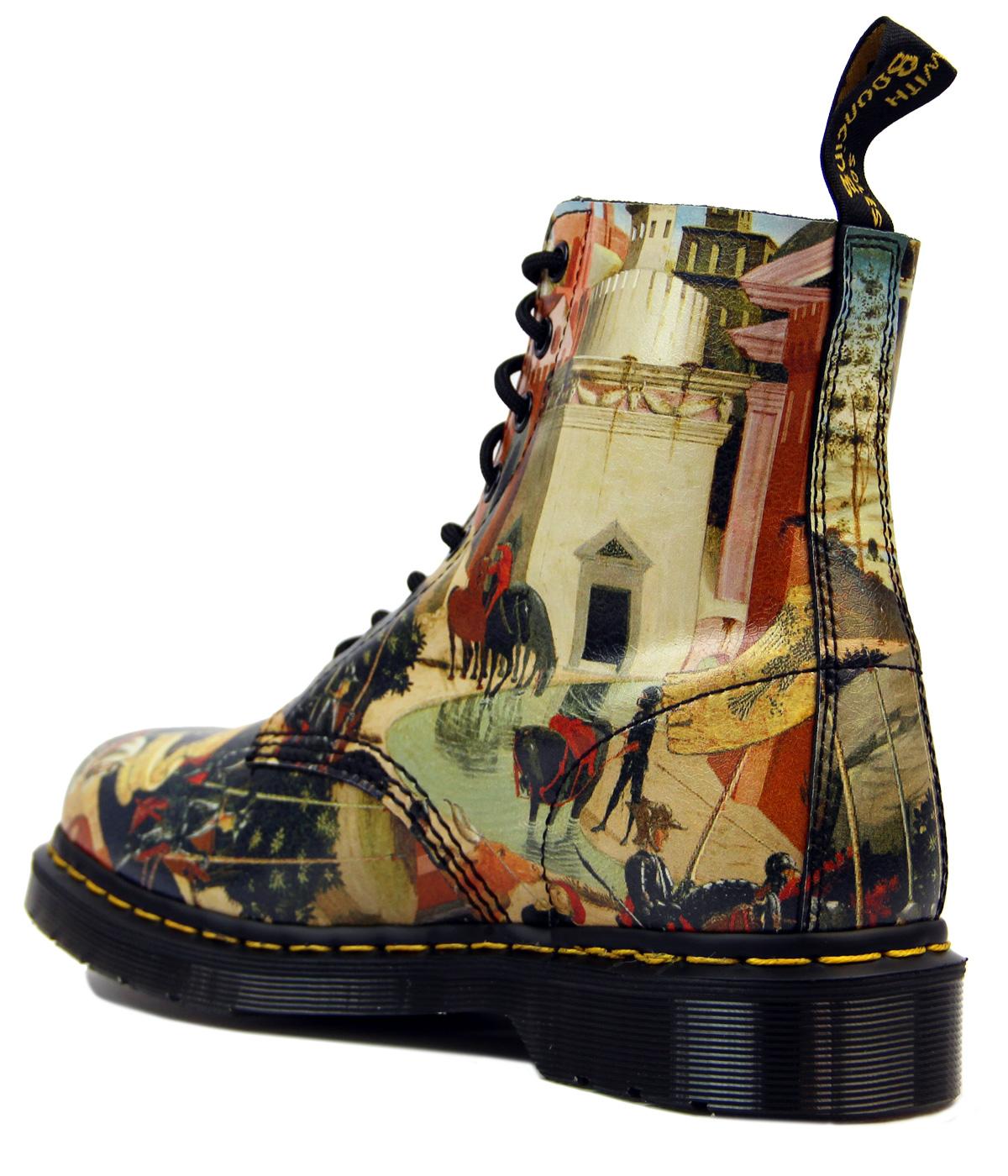 DR MARTENS Pascal Mod D'Antonio Renaissance Boots in Navy