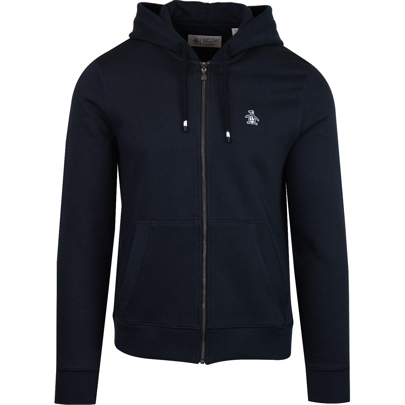 ORIGINAL PENGUIN Men's Zip Through Hoodie Dark Sapphire