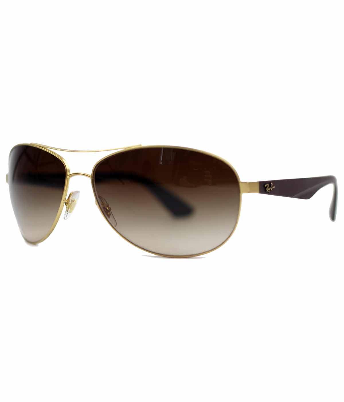 Ray-Ban Retro 60s Wrap Round Aviator Sunglasses in Brown