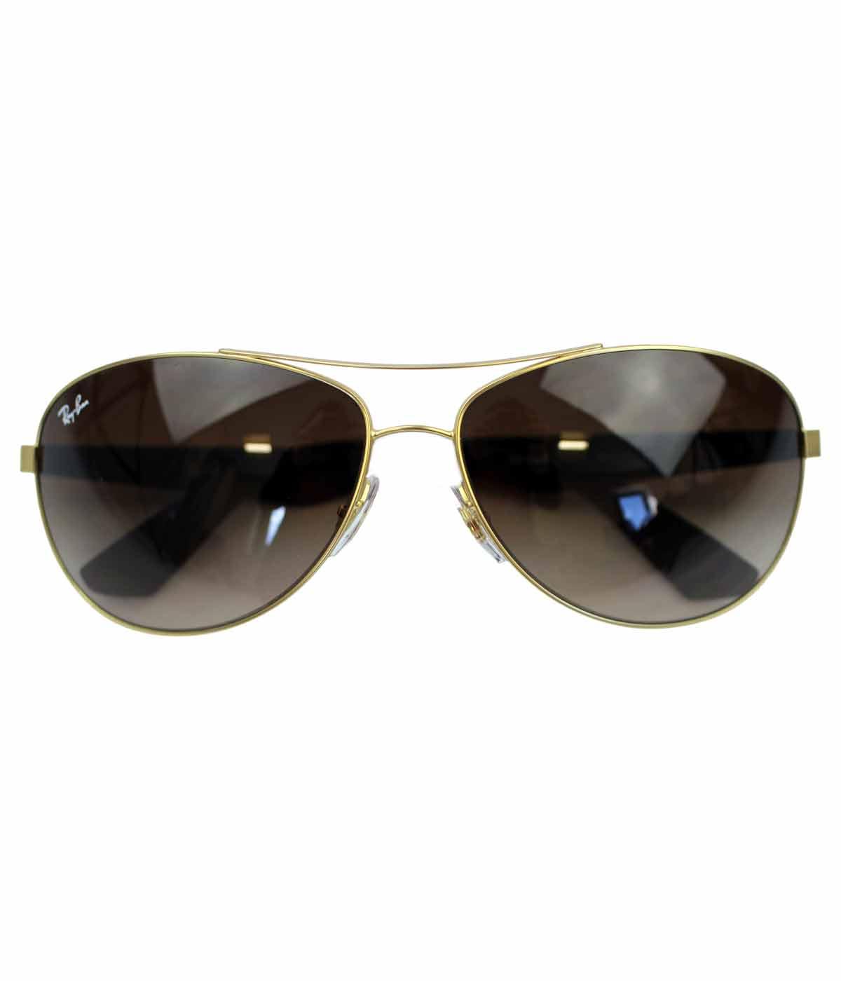 RayBan Retro 60s Wrap Round Aviator Sunglasses in Brown