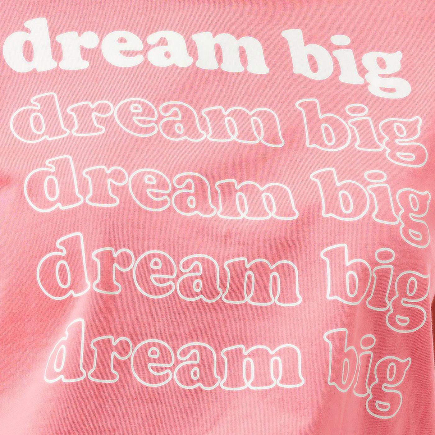 Close-up of the 'Dream Big' t-shirt from Sugarhill Brighton