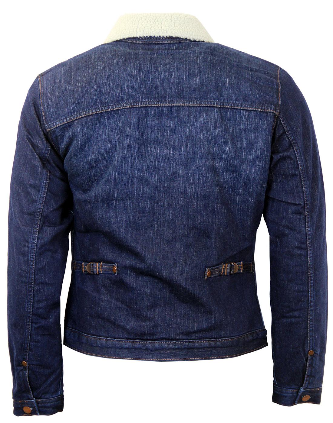 wrangler blue jean jacket sherpa