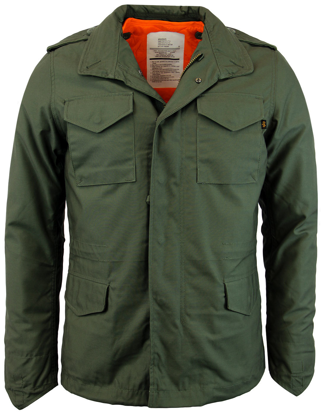 Alpha Industries M 65 Heritage Retro Mod Field Jacket In Olive