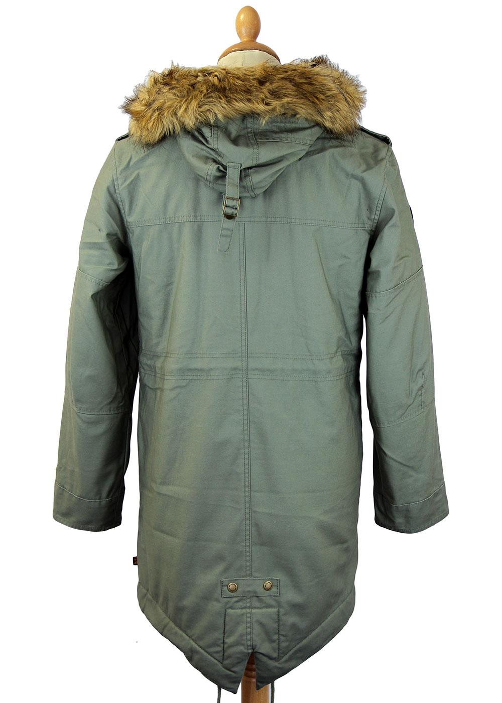 ALPHA INDUSTRIES Hooded Fishtail III Retro Mod M65 Parka Olive