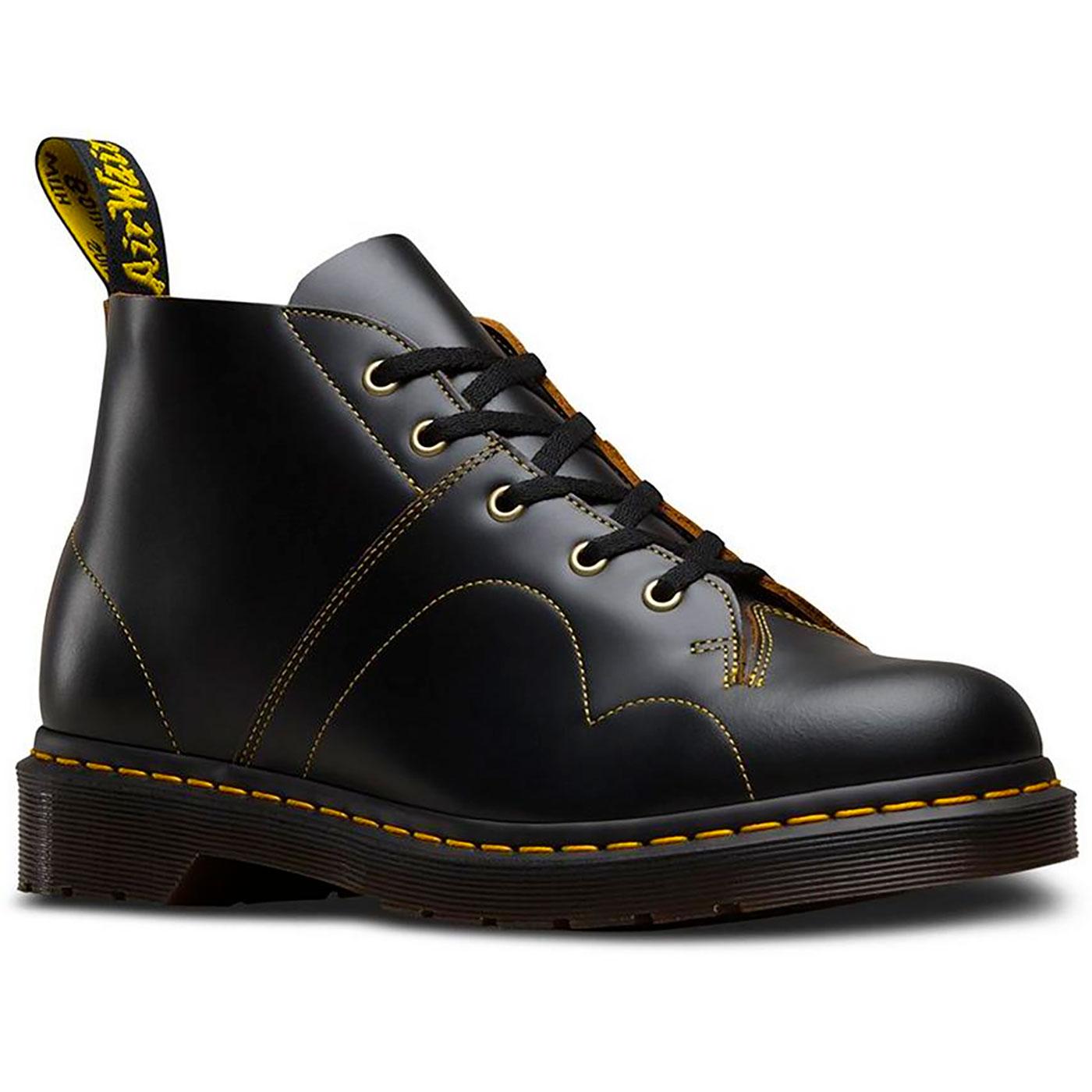 Dr Martens Church Retro 60's Mod Monkey Boots in Black