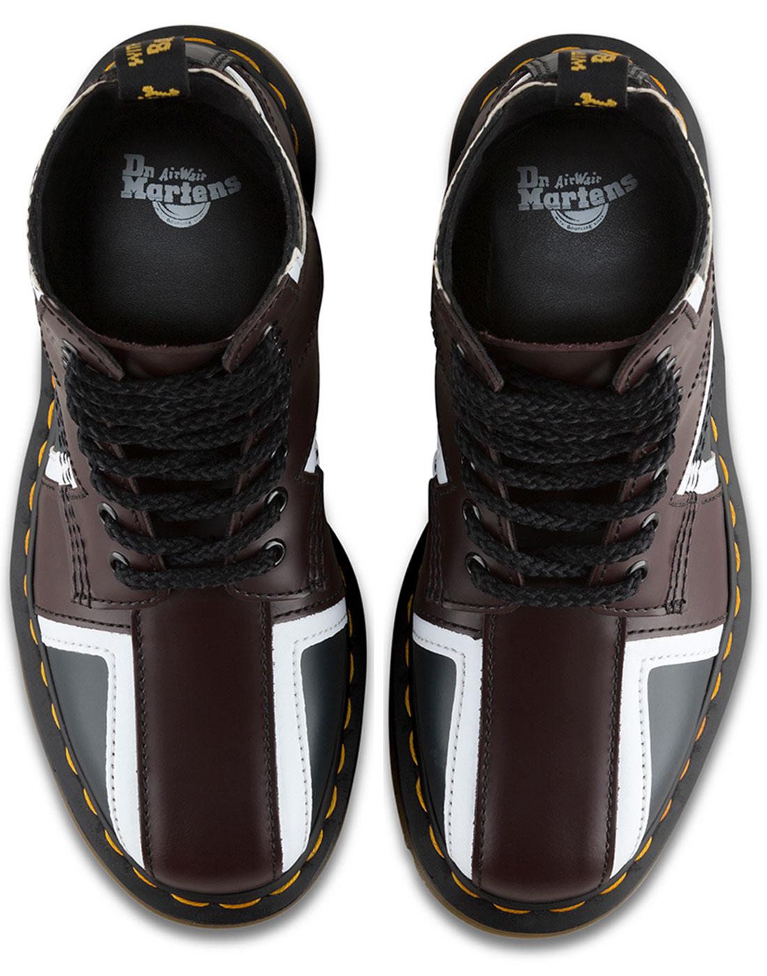 DR MARTENS Pascal Brit Men's Mod Punk Union Jack 8 Eyelet Boots