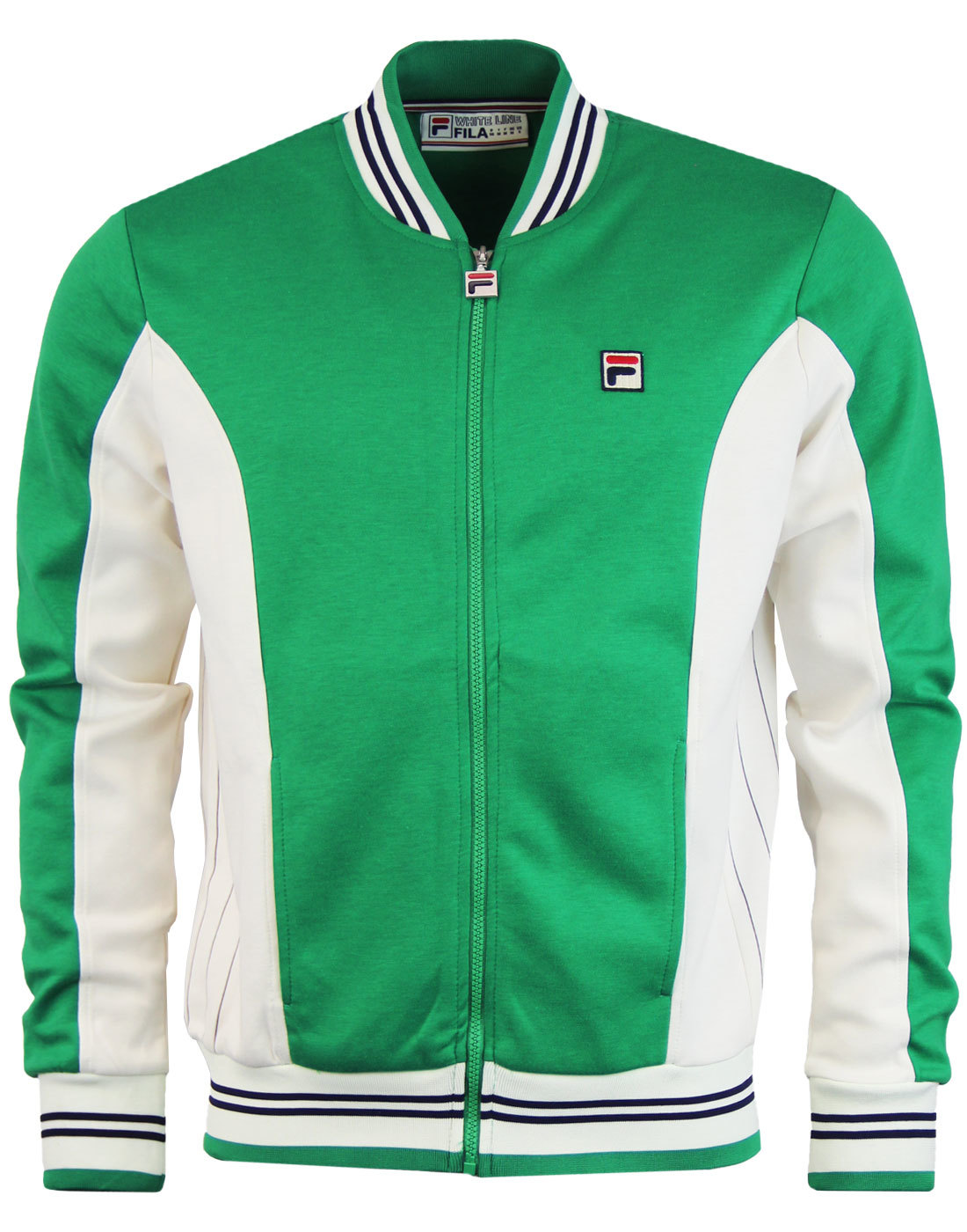  FILA VINTAGE Settanta Retro 1980s Track Jacket in Kelly Green