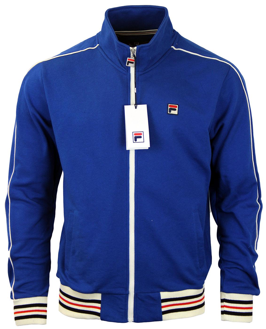 Marzia FILA VINTAGE Retro Borg Stripe Track Jacket Marzia FILA VINTAGE Retro Borg Stripe Track Jacket
