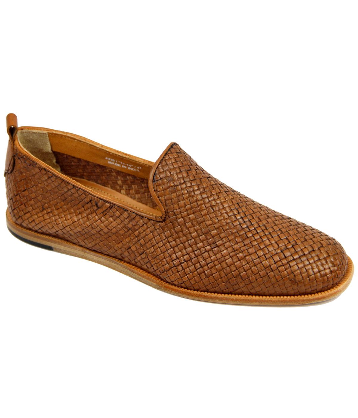 mens tan weave shoes