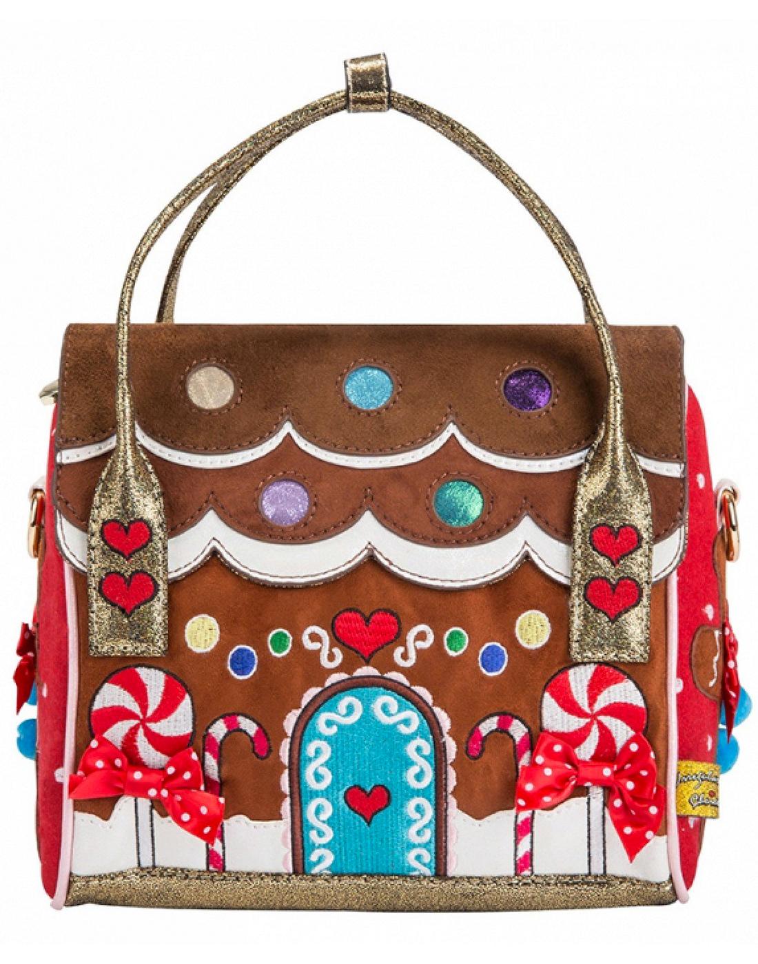 Irregular Choice Gingerbread House Party Shoulder Handbag House Party Irregular Choice Gingerbread Handbag