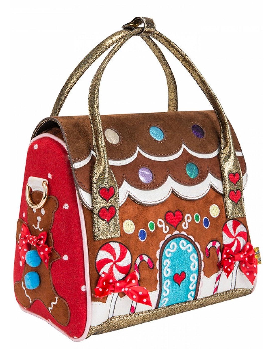 Irregular Choice Gingerbread House Party Shoulder Handbag