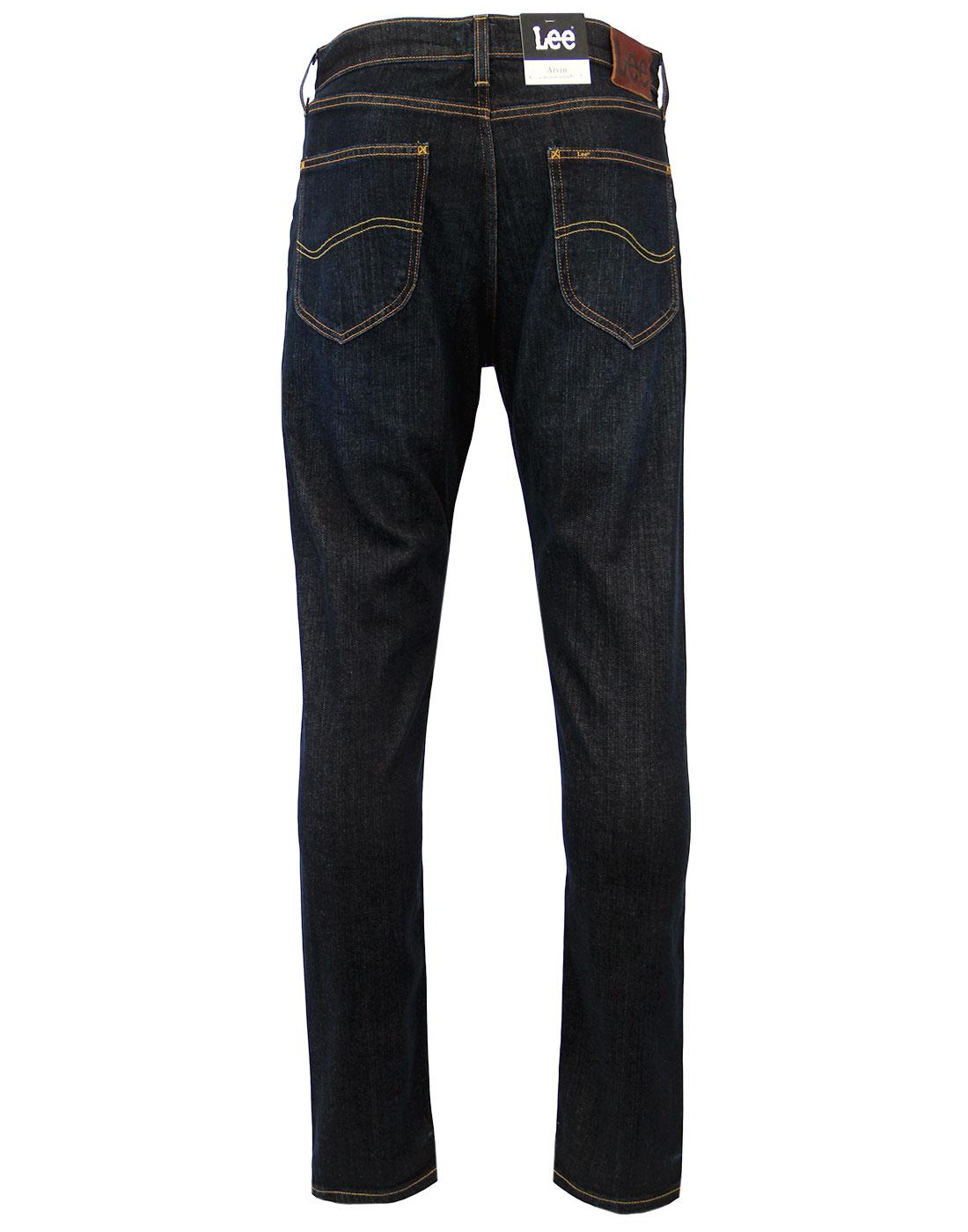 Arvin LEE Retro Mod Regular Tapered Denim Jeans in Deep Sea