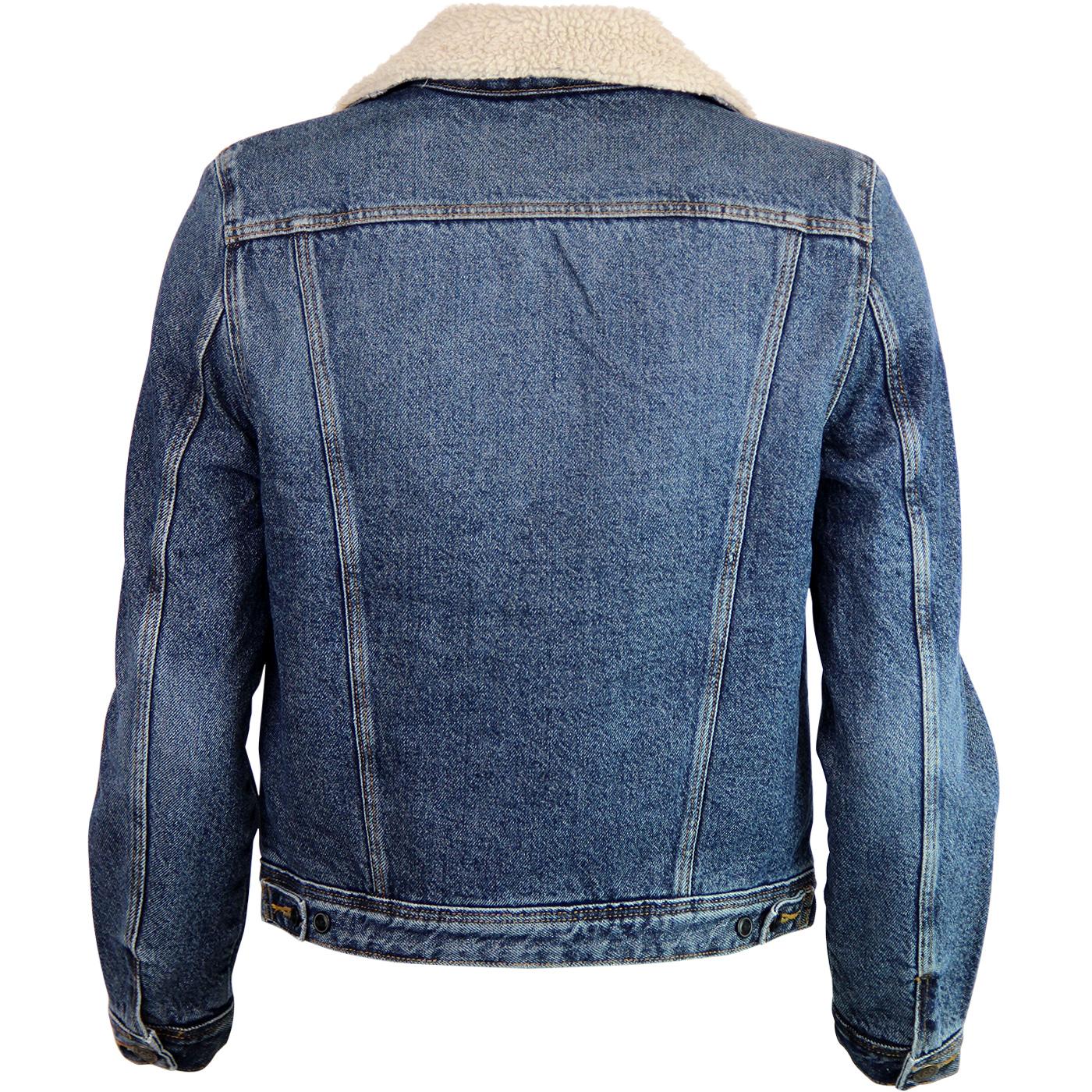 LEE JEANS Women's Retro Storm Rider Sherpa Denim Jacket