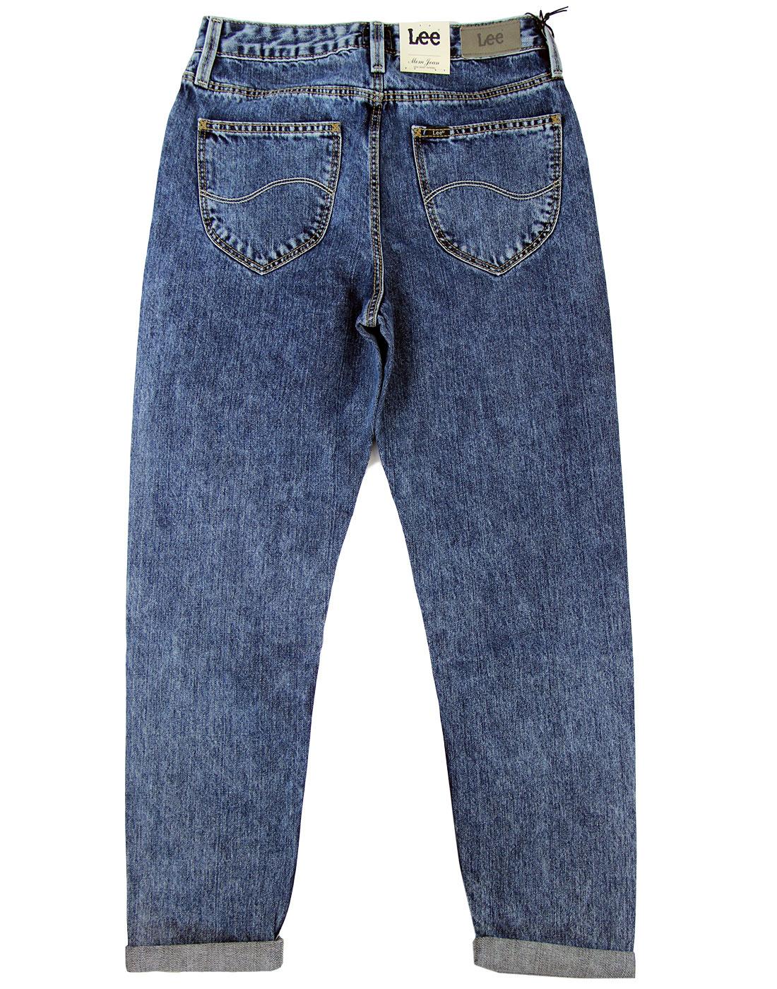LEE Mom Jeans - Relazxed Fit Tapered Leg Retro Jeans Ice Cloud
