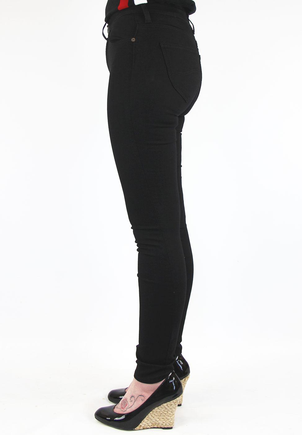 LEE Skyler Retro Indie Stretch Skinny Fit Jeans Jeggings Black