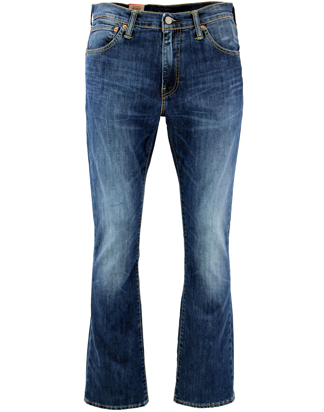 LEVI'S® 527 Retro Mens Slim Boot Cut Denim Jeans Mostly Mid Blue