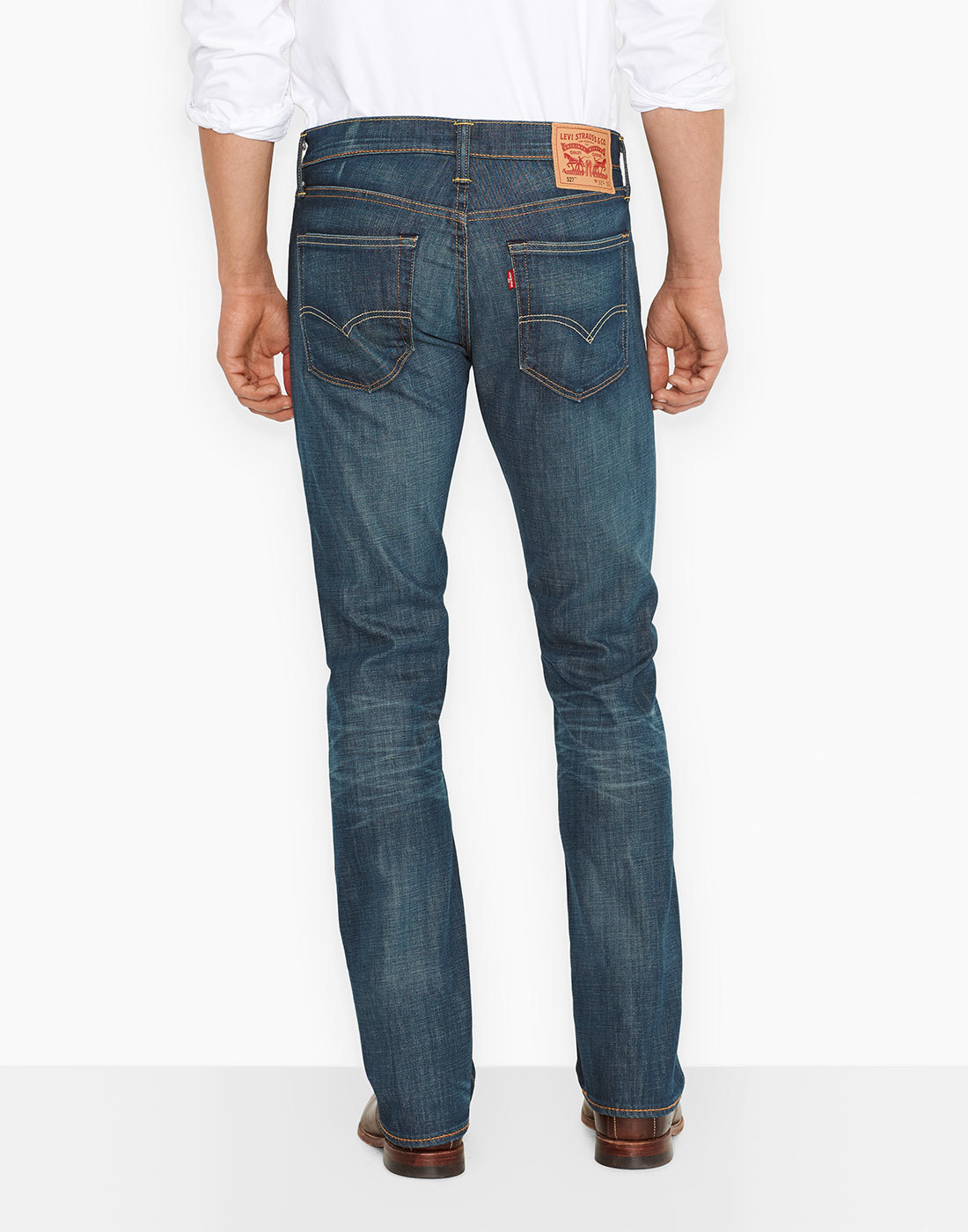LEVI'S® 527 Retro Mens Slim Boot Cut Denim Jeans in Explorer Blue