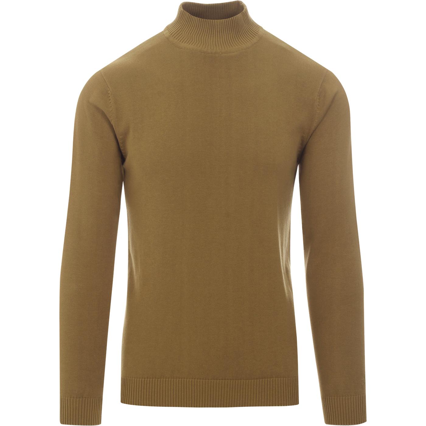 brown turtleneck jumper