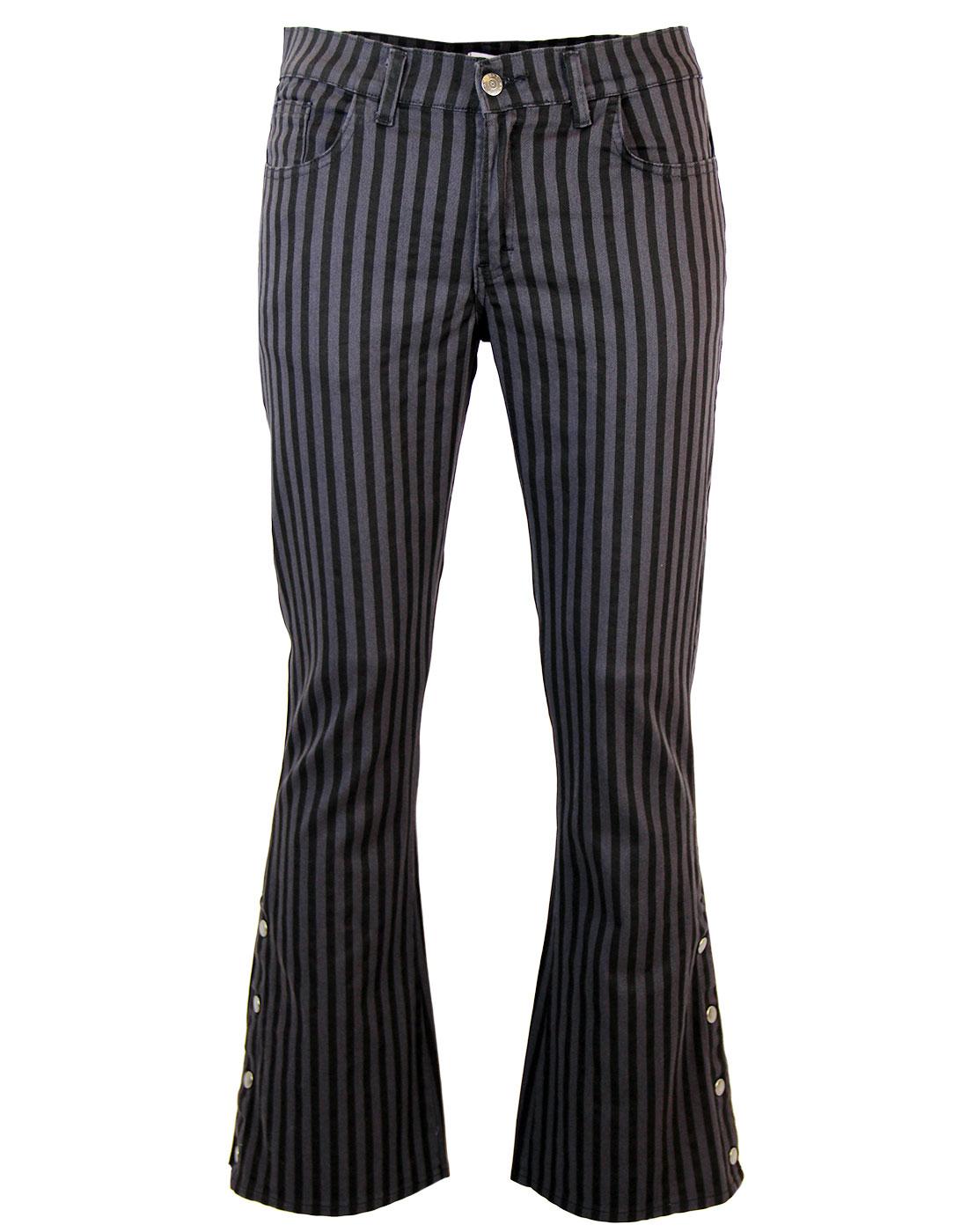 pinstripe bootcut pants mens