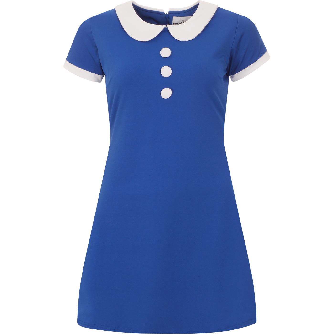 blue 60s dress
