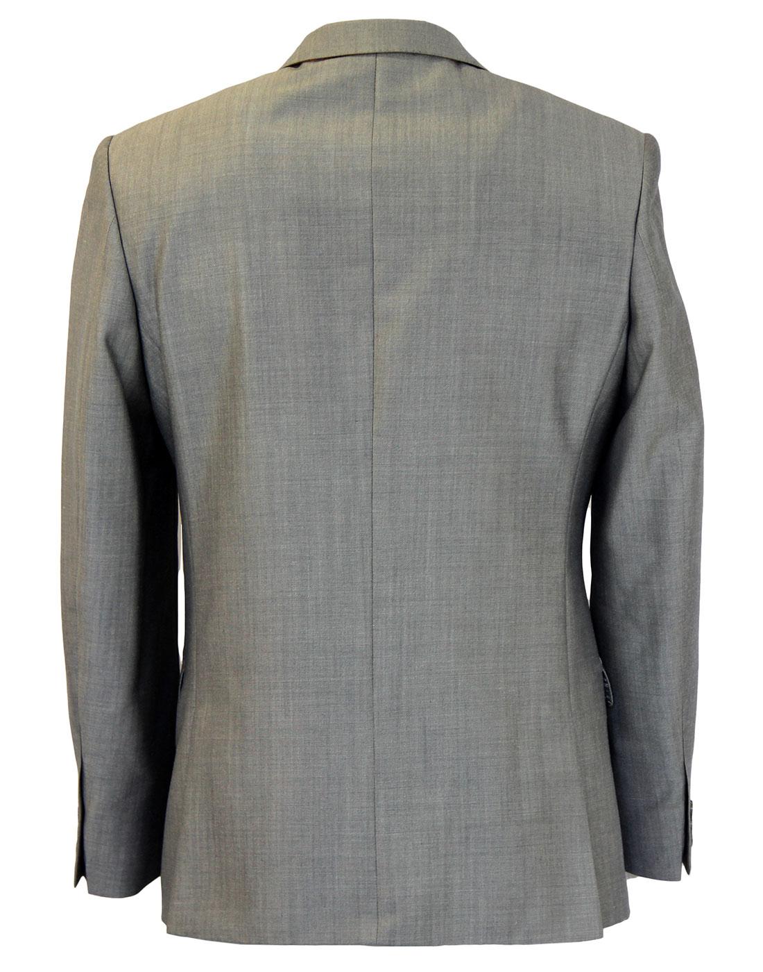Retro 60s Mod Mohair Blend 2 Button Suit Jacket S