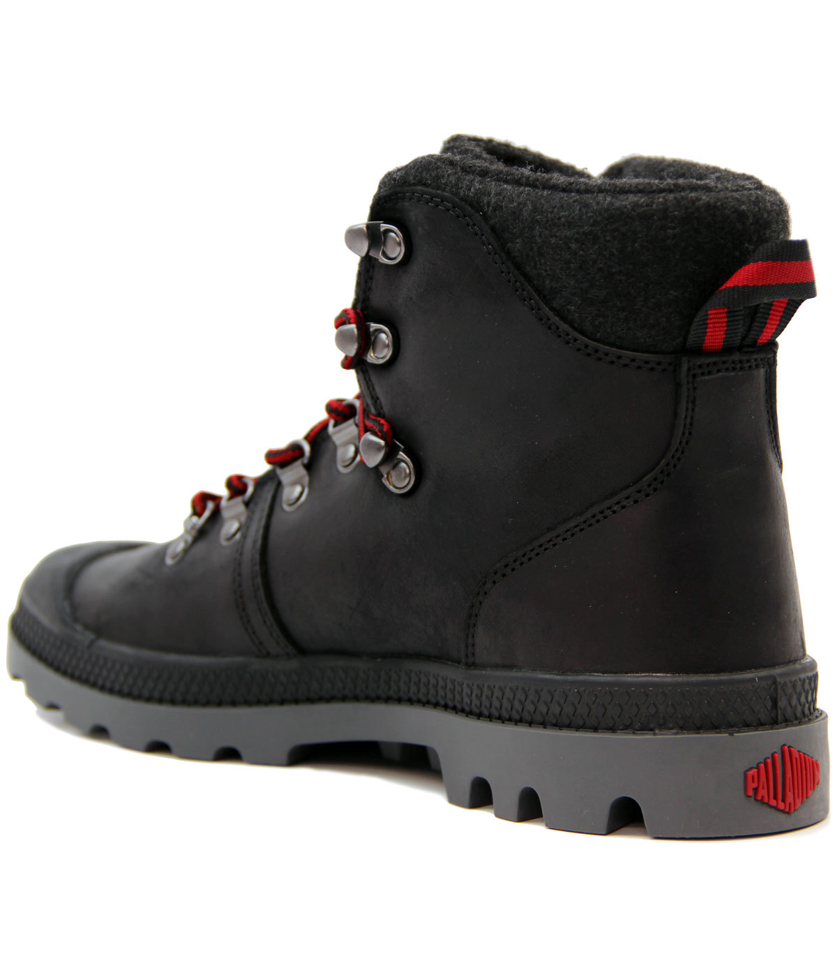 PALLADIUM Pallabrouse Hikr Retro Mod Leather Hiking Boots Black