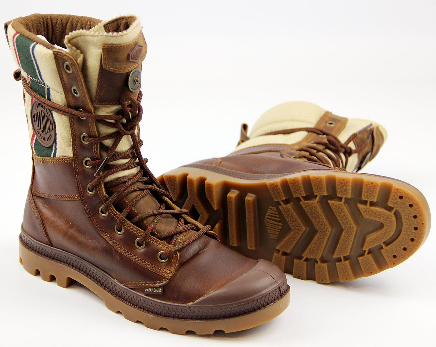 brown palladium boots