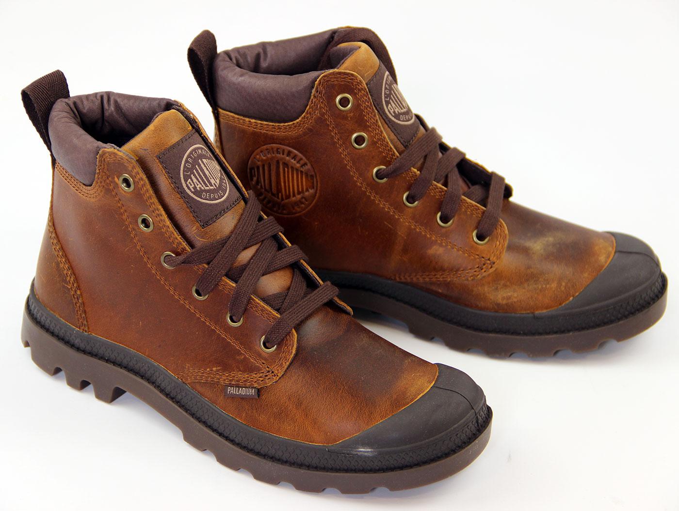 palladium pampa leather chelsea boots