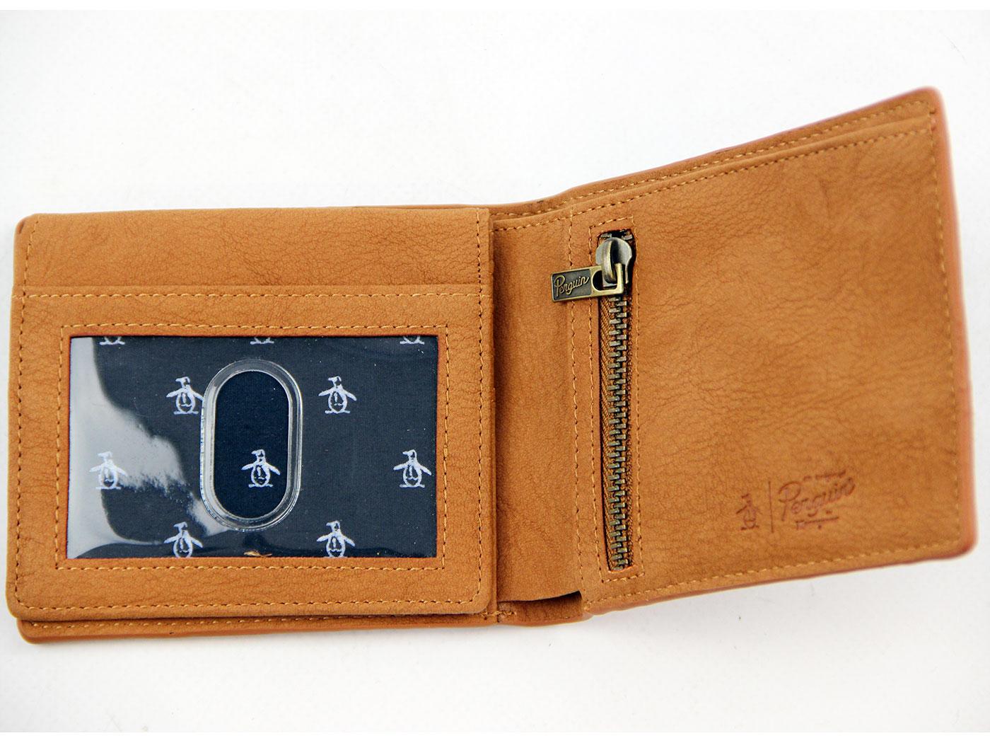 ORIGINAL PENGUIN Retro Indie Printed Canvas Billfold Wallet