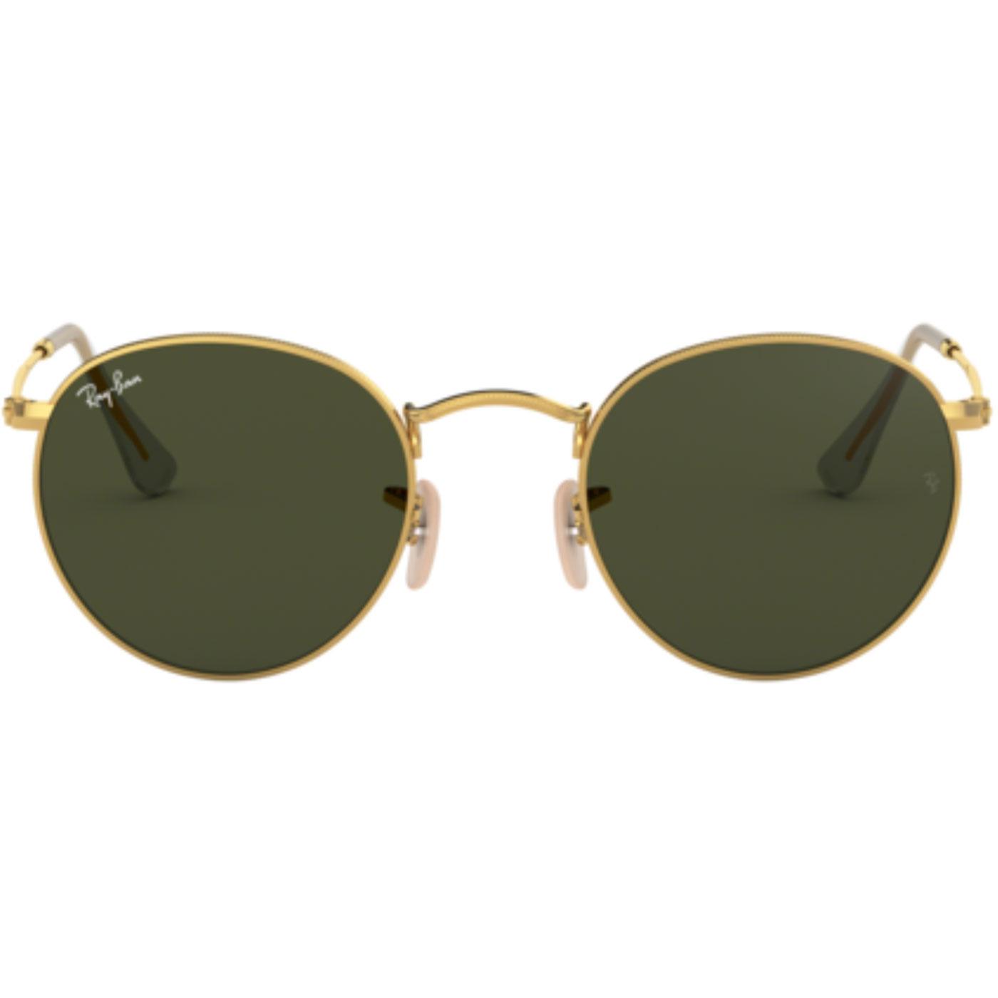 Ray-Ban Round Lens Retro Mod RB3447 Indie Sunglasses in Gold