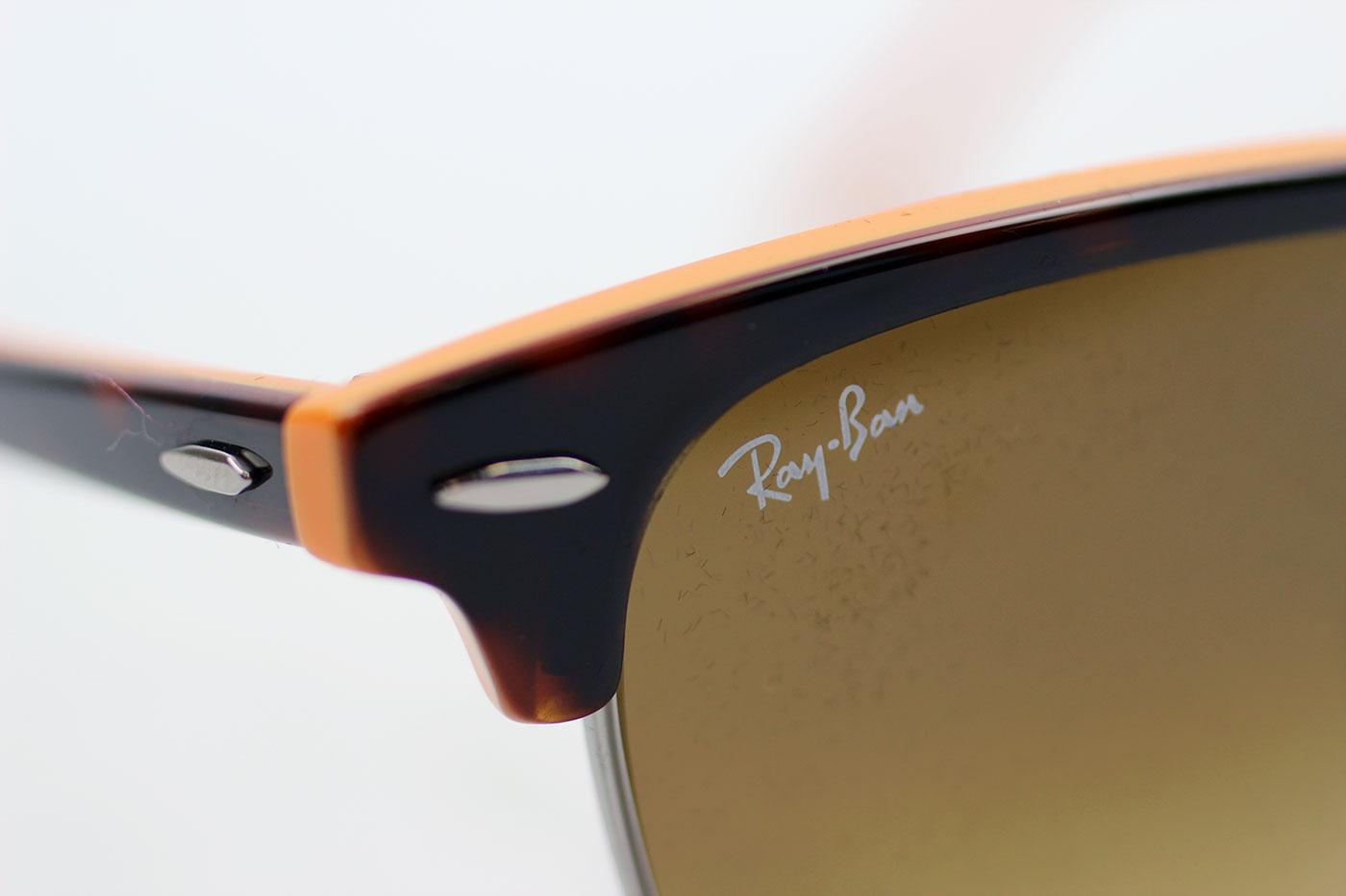 RayBan Clubmaster Sunglasses in Orange Retro 50s Sunglasses