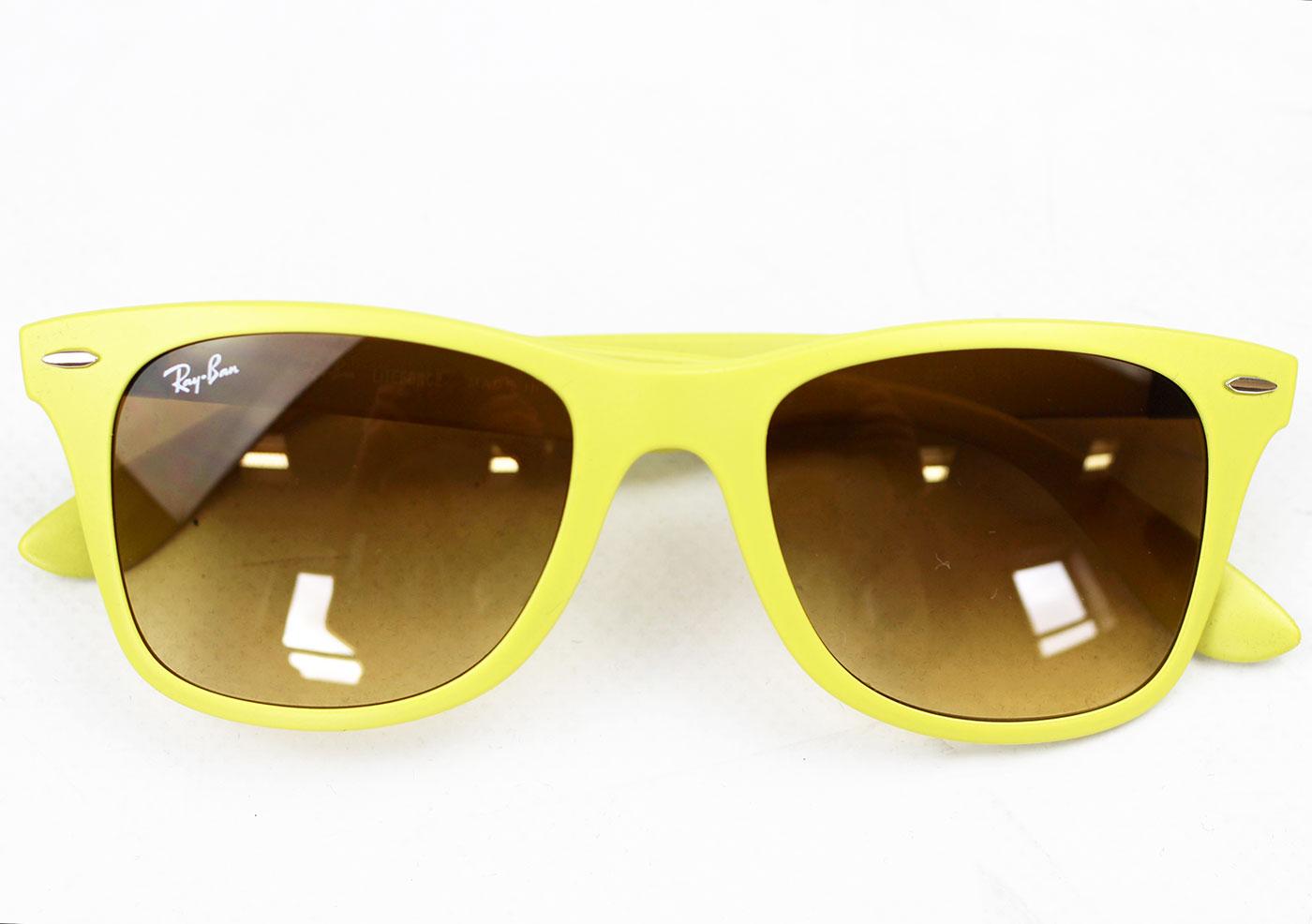 yellow ray ban wayfarer sunglasses