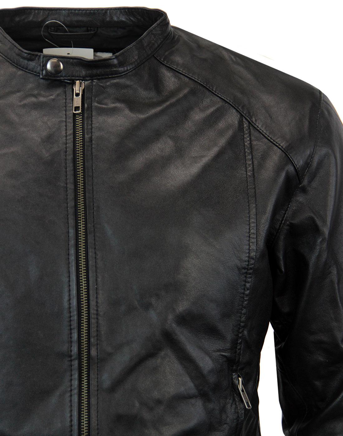 'REBEL RACER' - RETRO INDIE LEATHER RACING JACKET BY MADCAP ENGLAND