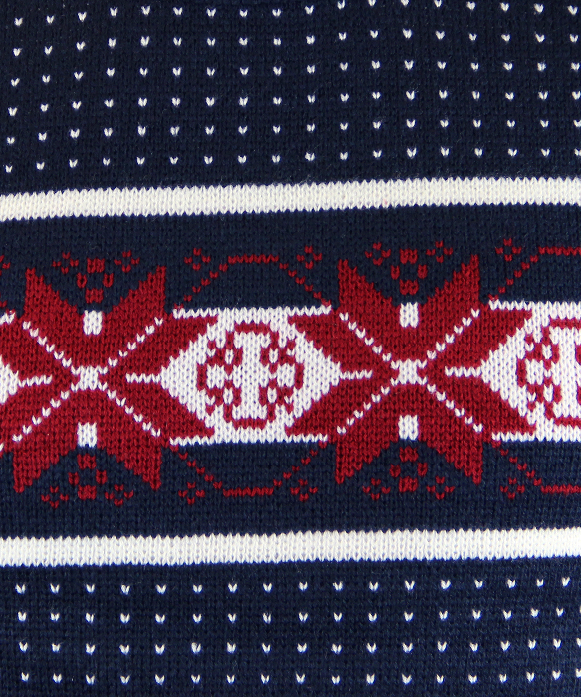 Snow Wonder Retro 70s Indie Fair Isle Christmas Jumper Navy