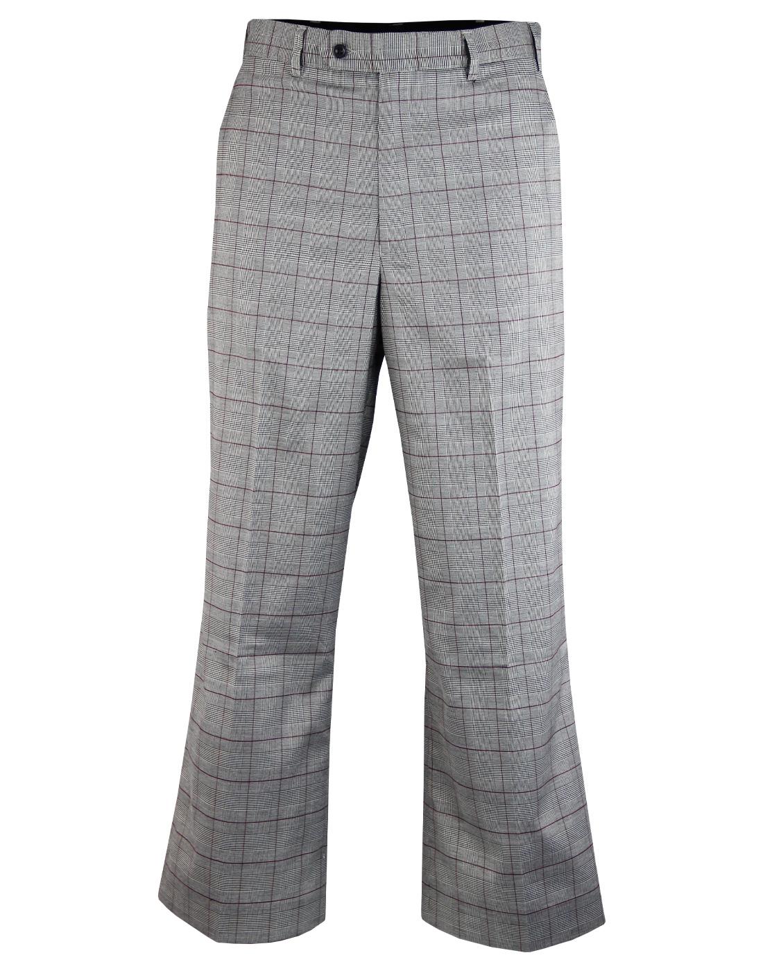 WIGAN CASINO Northern Soul 70s Mod POW Check Oxford Bags Trousers