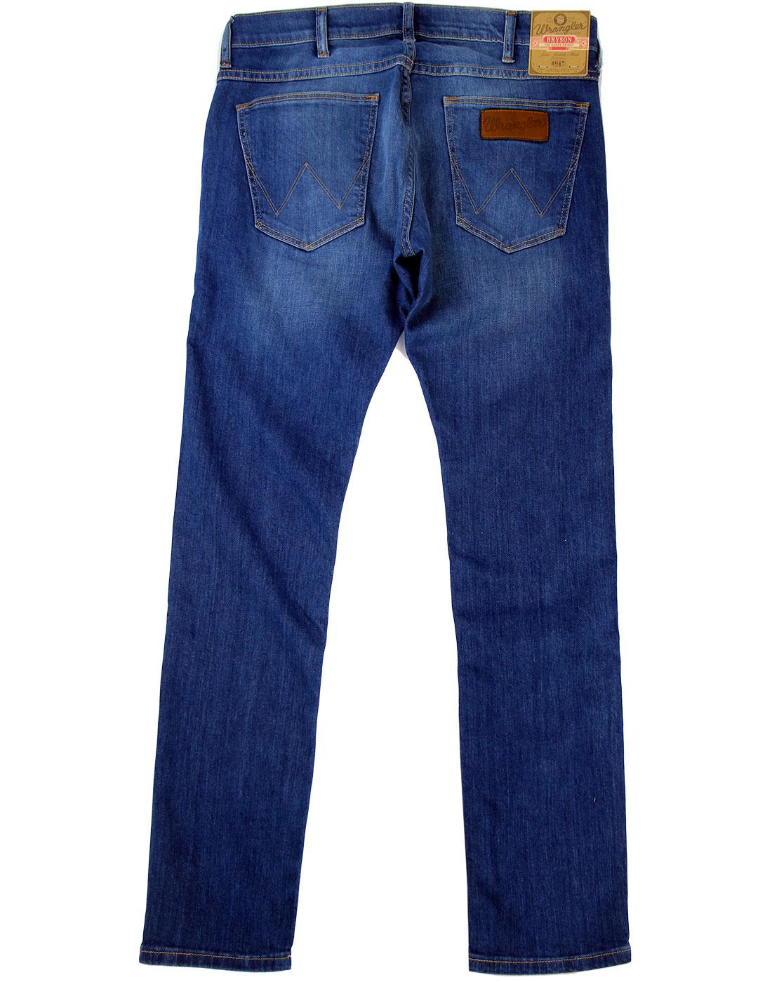 WRANGLER Bryson Blue Bream Super Skinny Retro Mod Denim Jeans