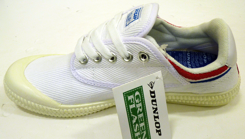 dunlop white canvas shoes
