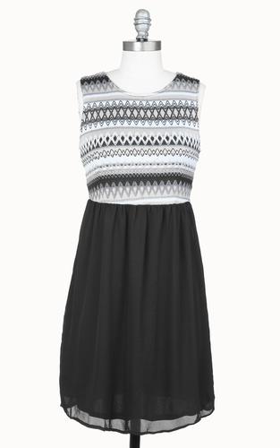 Cotton Typewriter x Nylon Tulle Dress